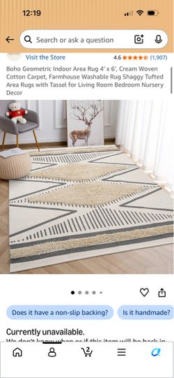 Machine Washable Rug