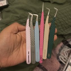 Lash extension tweezers