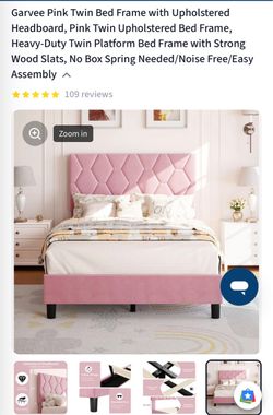 Pink Twin bed