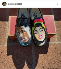 Custom painted shoes