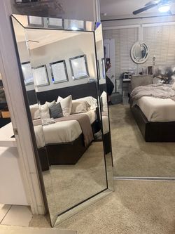 Large Modern Leaning Floor Mirror by Coaster 30x70