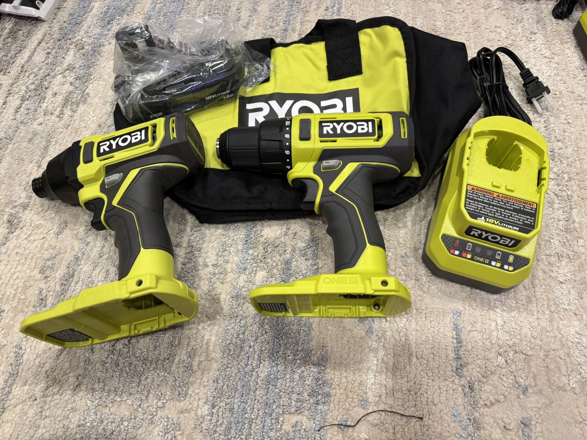 Ryobi 18v Drill And Driver Kit