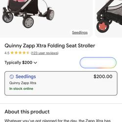 Quinny Hot Pink Stroller