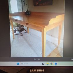 Desk, Solid Tiger Maple