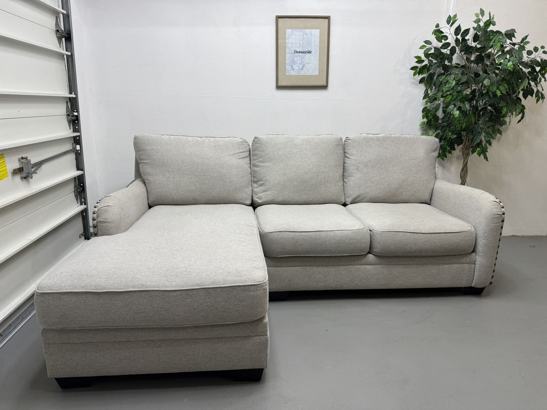 2 Piece Sectional Sofa ( Delivery Available)