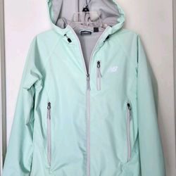 New Balance Jacket Womens Mint Green Medium Windbreaker Jacket