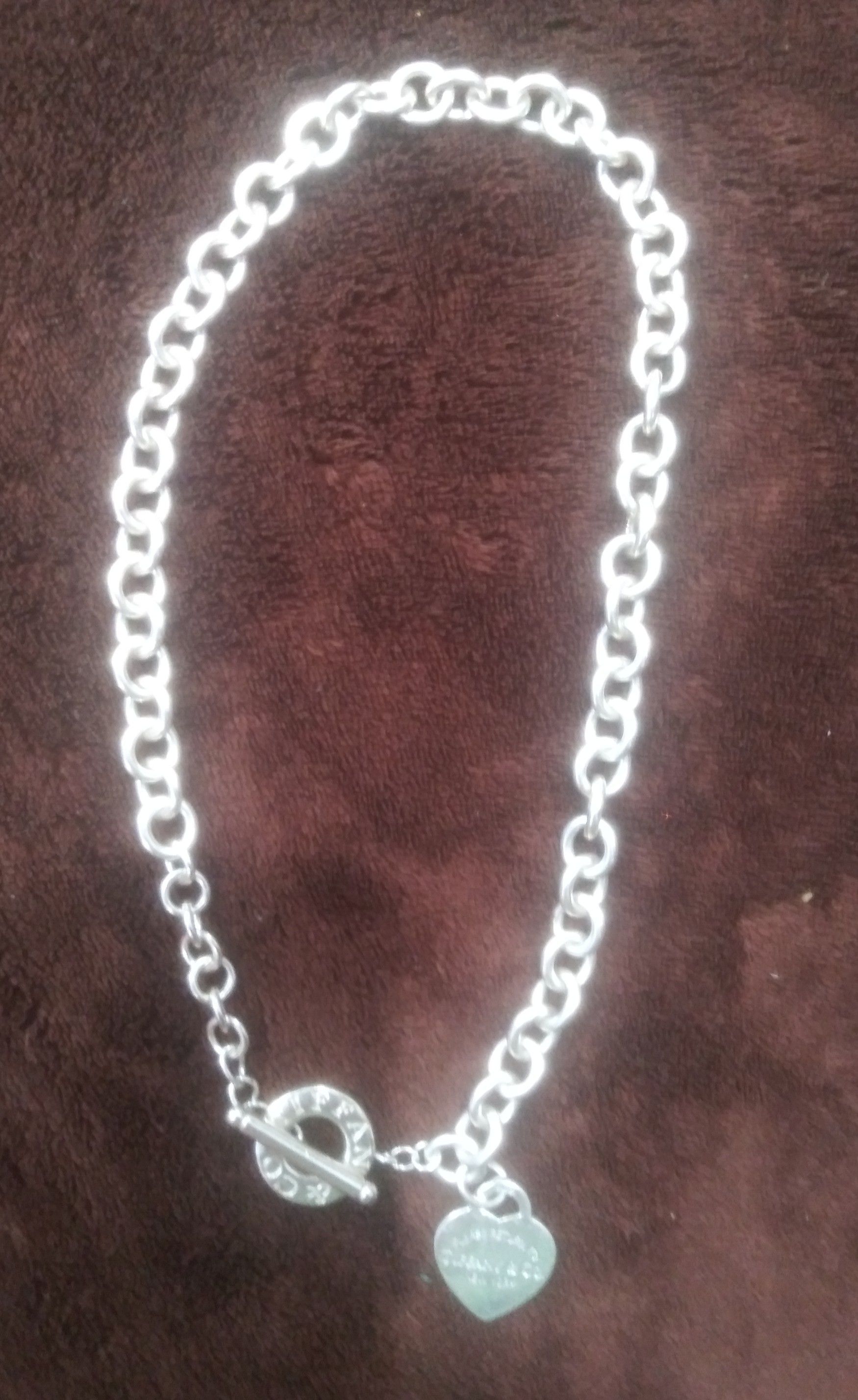 Tiffany necklace 9.25 authentic