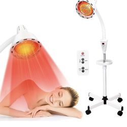 Infrared Red Light 275W Heat Lamp with Remote Control, Adjustable Standing Lamp