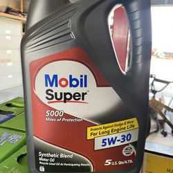 Mobil Super Motor Oil 5W20 5W30 10W30 10W40