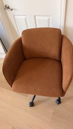 Office chair beautiful brown boucle