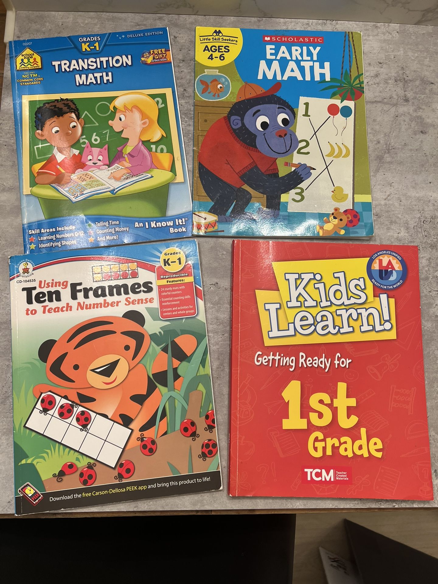 Kindergarten/1st Grade Workbooks