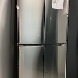 Samsung Side-by-Side Refrigerator in Stainless steel with Fingerprint Resistant Finish and CleanGuard