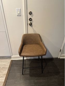 Counter high leather chairs