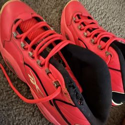 Reebok Question Mid x Hot Ones “The Last Dab” (Neon Cherry / Black / Yellow Filament) 