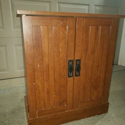 Storage Cabinet With Cube Shelves Stand
