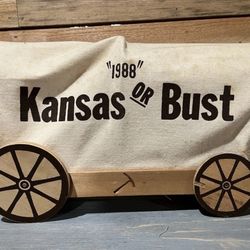 Kansas Or Bust Wagon