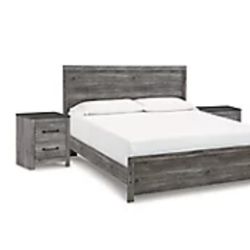 California king Bed Head Board Footboard Amazing Mattress With 2 Side Dressers.