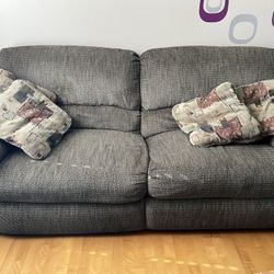 Reclining Couch and Pillows