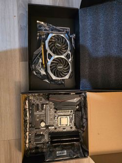 MSI GPU and Gigabyte Motherboard Bundle. 2060 msi ventus 6gb. I7 9700kf 16gb crucial ram.