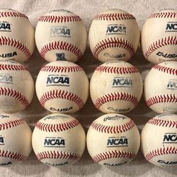 One Dozen (12) Official Rawlings NCAA Baseballs