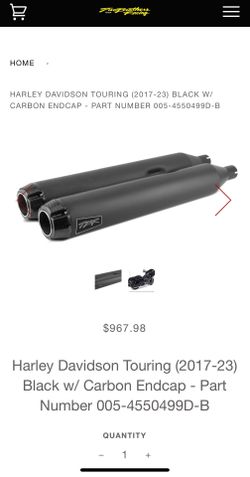 Black TBR Slipping For 2017 And Up Harley Bagger