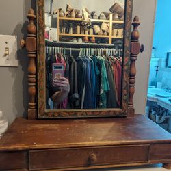 Vintage Table Top Mirror/Vanity 