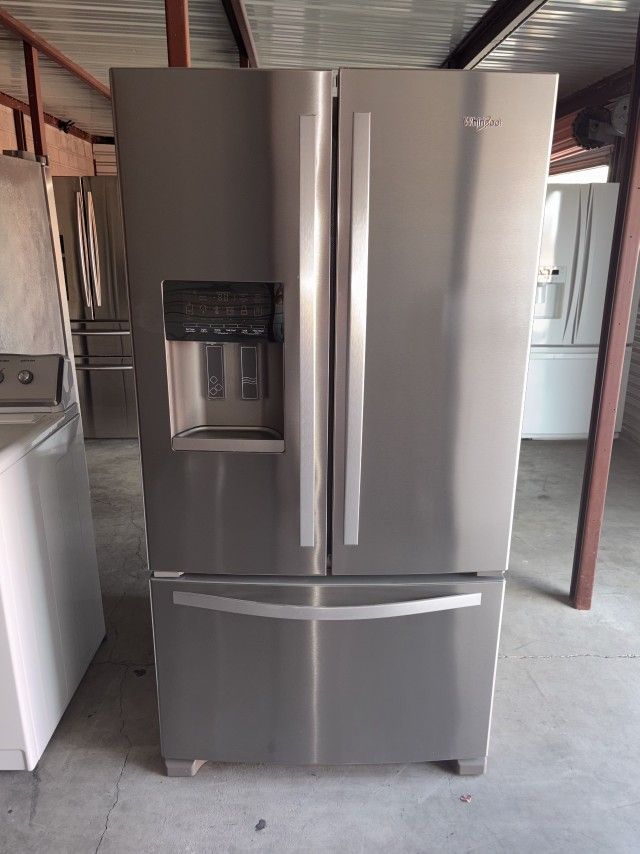 Whirlpool Stainless Steel Refrigerator And Freezer