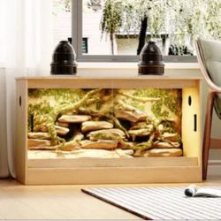 90 Gallon Large Reptile Terrarium Enclosure with Tempered Glass