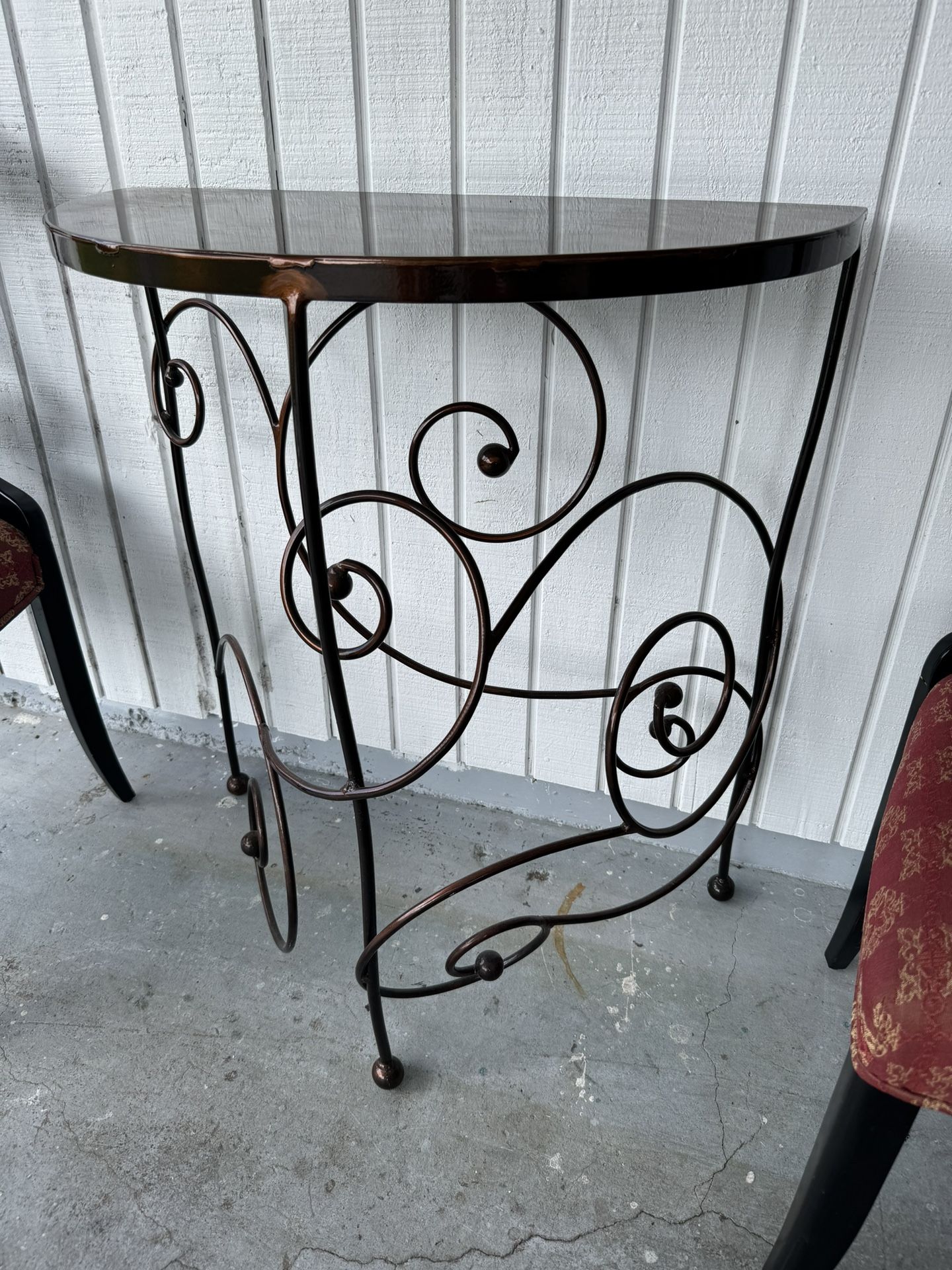 Designer Sculpture Iron Console Livingroom Table $200