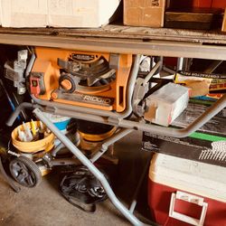 Rigid 10” Table Saw. Like New 