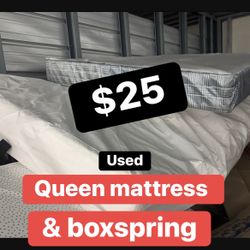Queen Mattress & Boxspring