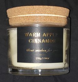 🍂 Fall/Christmas🎄Candle🕯️(Warm Apple Cinnamon Scent)