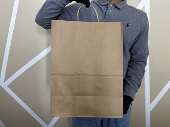 13x7x17 brown paper bags with handle