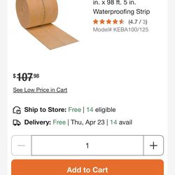 Keba100/125 5" X 98' 5" (125 Mm X 30 M)