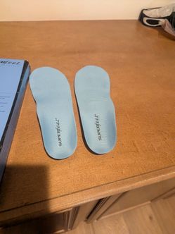 Blue Superfeet Insoles sz E 10-10.5