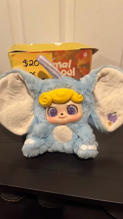 Q.kid Animal Preschool Elephant Plush Doll
