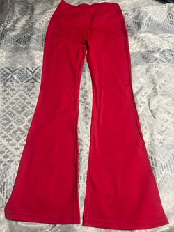 Red Flare Leggings High Waist lululemon