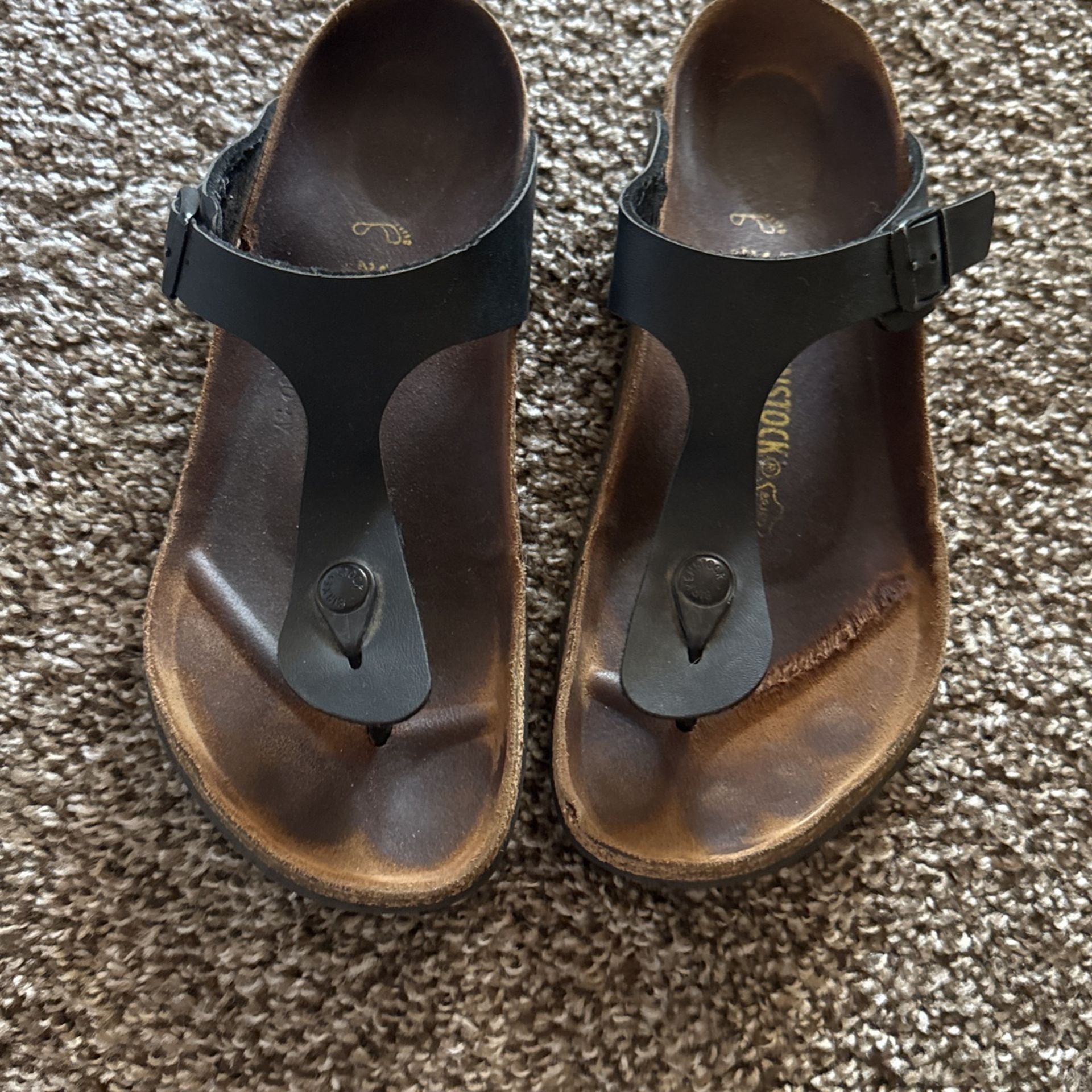 Black Birkenstocks Size 39