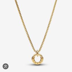 Pandora Necklace 14 K Gold New 