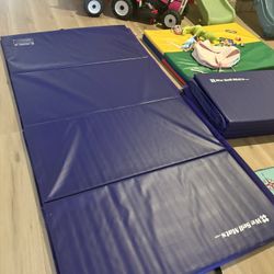 2 Purple “We Sell Mats Brand” Gym Tumbling Mats