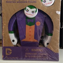 Painted Wooden Figure : The Joker