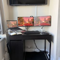 Black IKEA Desk