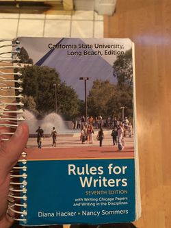 Rules for writers 7th Ed Diana hacker Nancy Sommers
