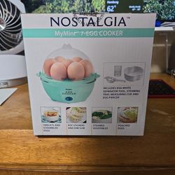 Nostalgia 7-Egg Cooker Brand New  (Unopened)