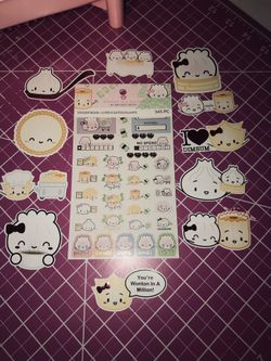 New unused Wonton In A Million Planner sticker book and separate matching stickers