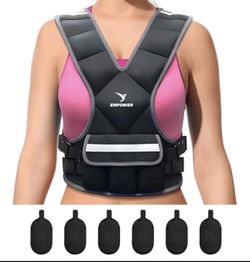Weighted Vest for Women with Reflective Strips – Fixed 8Lbs, Adjustable 4-10Lbs