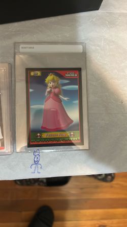 Princess Peach And John Cena Topps Card