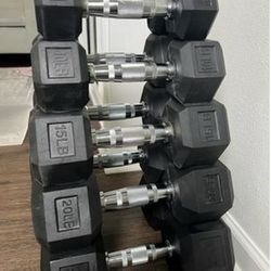 BalanceFrom 300 LB Dumbbell Set, Pair of 20, 25, 30, 35, 40 LBs