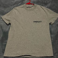 Grey Fear Of God Essentials Tee