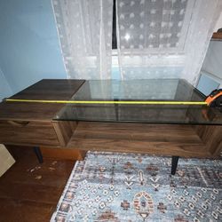 Glass Top Coffee Table 